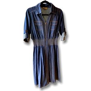 Jean zip up dress (SOLD)